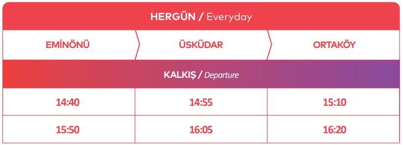 kısa boğaz turu saatleri
