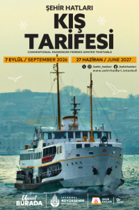 şehir hatları 2026-2027 kış tarifesi