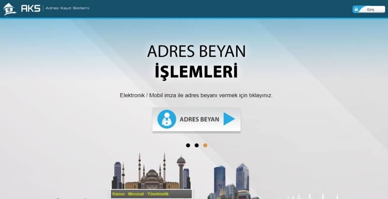 online adres beyanı