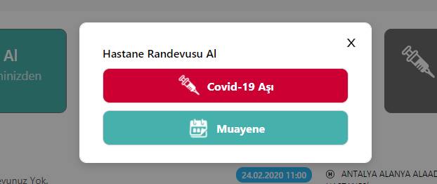 covid 19 aşı randevusu