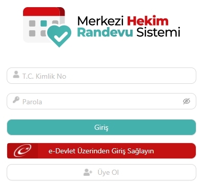 mhrs giriş