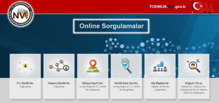 online tc kimlik no sorgulama