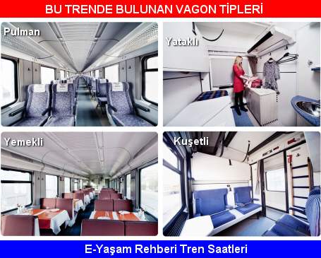 pulman, yataklı, yemekli, kuşetli vagon